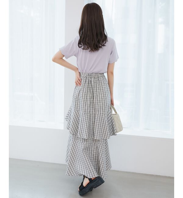  「スカラップデザイントップス」|Tシャツ・カットソー|