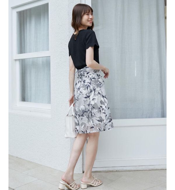  「スカラップデザイントップス」|Tシャツ・カットソー|