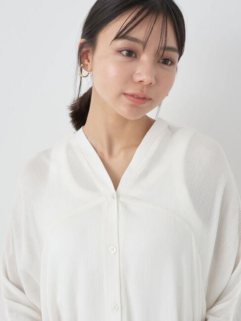 earth music&ecology「レーヨンビッグシャツチュニック」|チュニック|