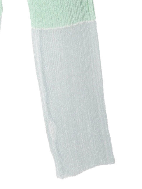 earth music&ecology「シアー配色リブプルオーバー」|Tシャツ・カットソー|