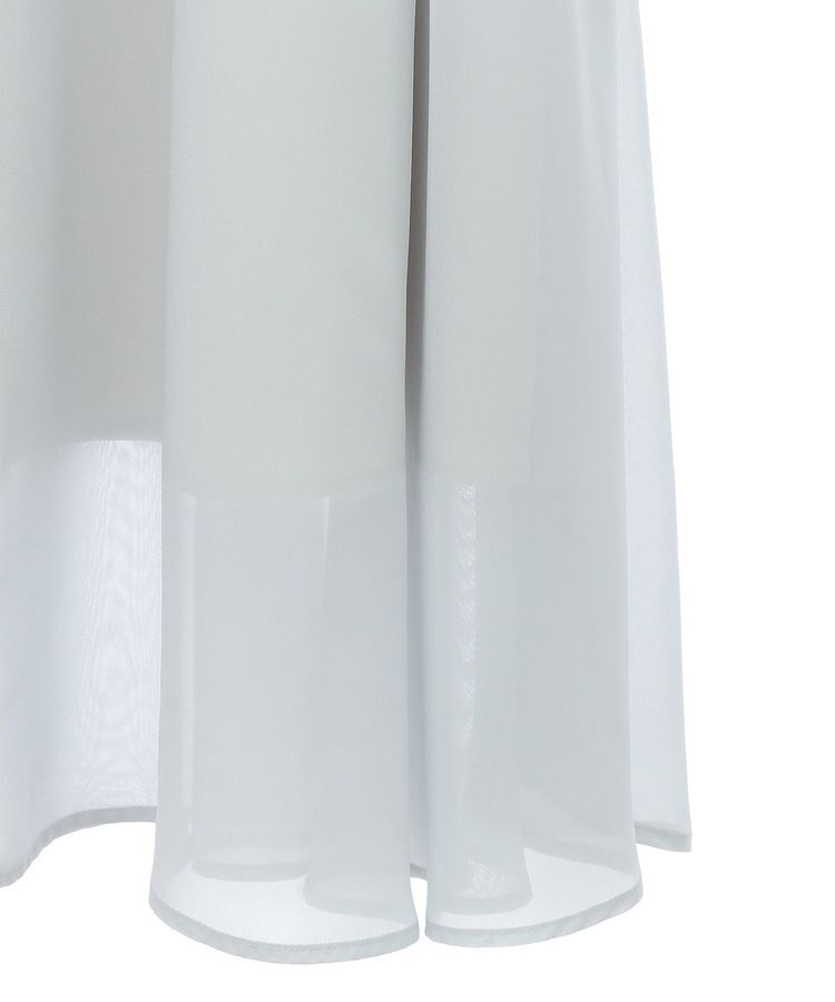 earth music&ecology「シャイニーアシンメトリーギャザースカート」|フレア|