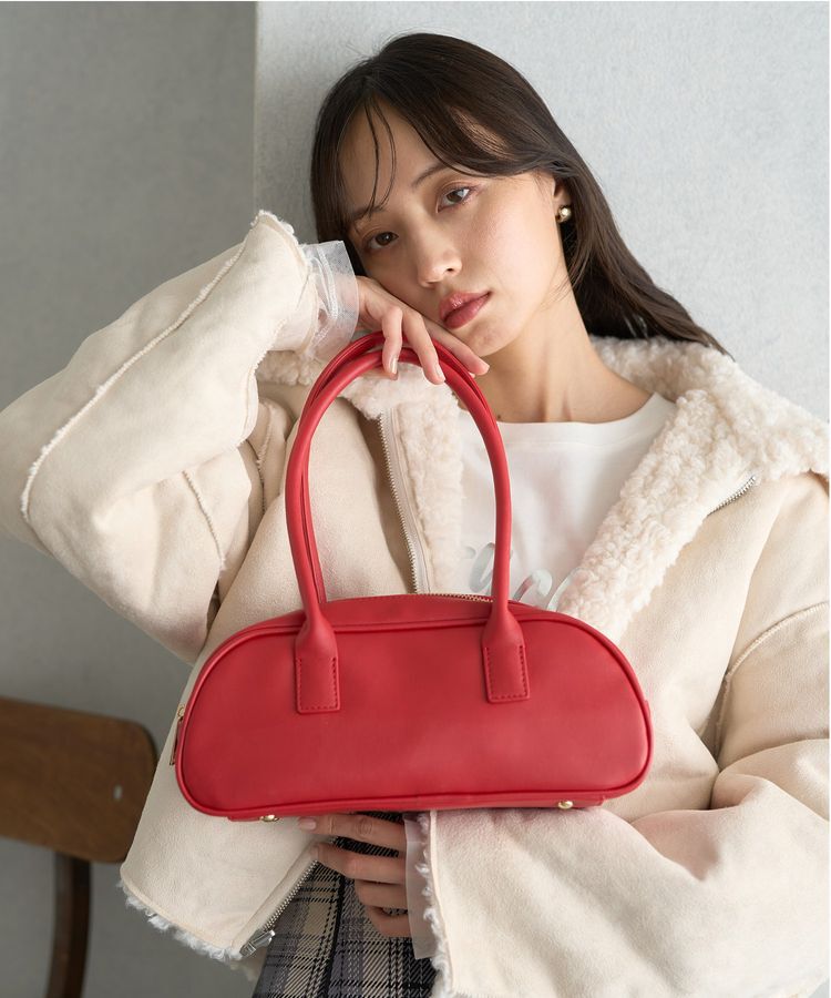 earth music&ecology「ワイドボストンバッグ」|その他|Red