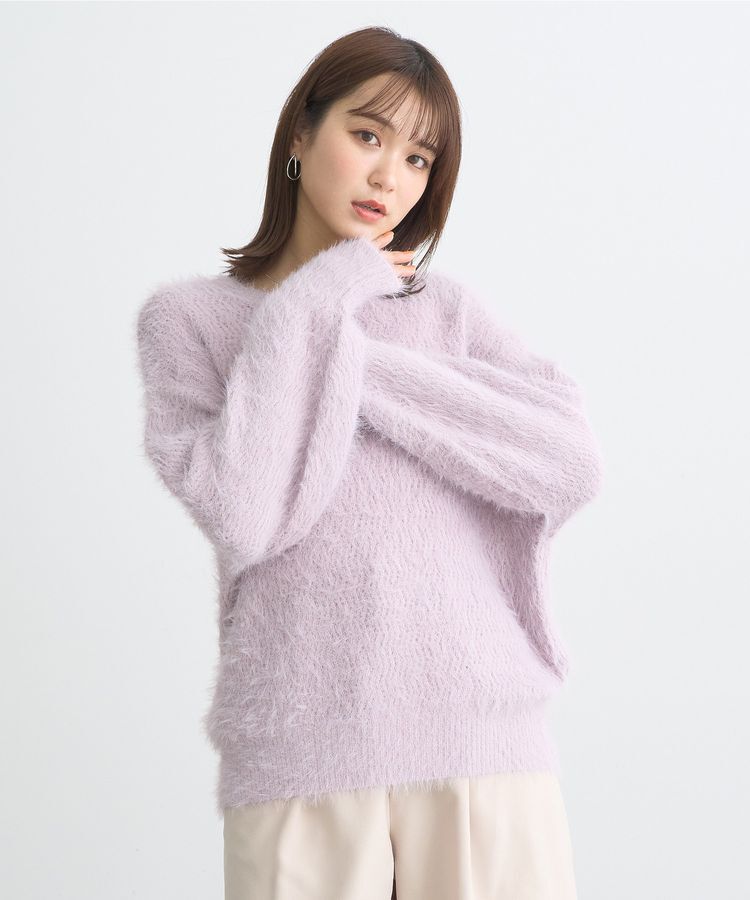 earth music&ecology「モヘヤライクレースニット」|ニット・セーター|