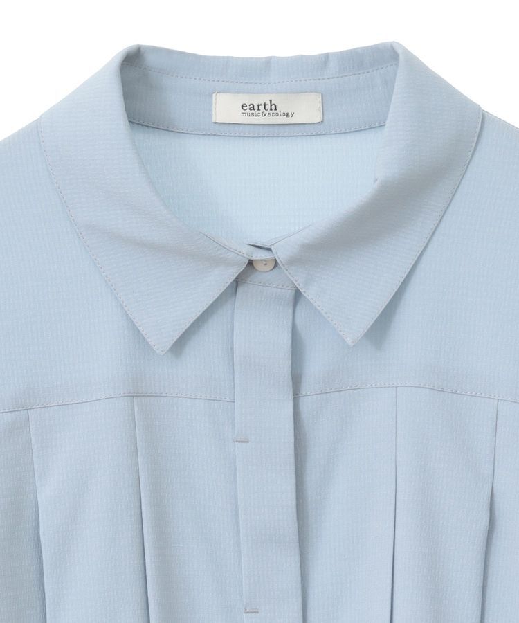 earth music&ecology「タックプリーツショートシャツ」|シャツ・ブラウス|