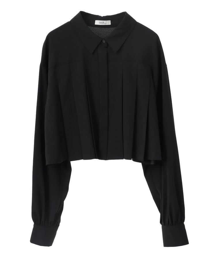 earth music&ecology「タックプリーツショートシャツ」|シャツ・ブラウス|