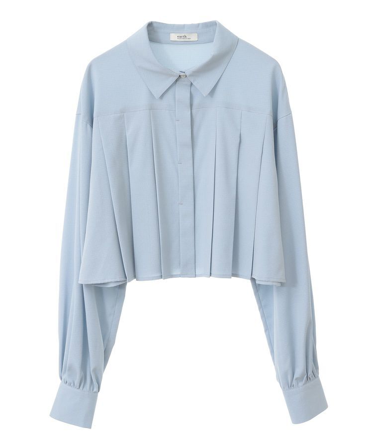 earth music&ecology「タックプリーツショートシャツ」|シャツ・ブラウス|Sax