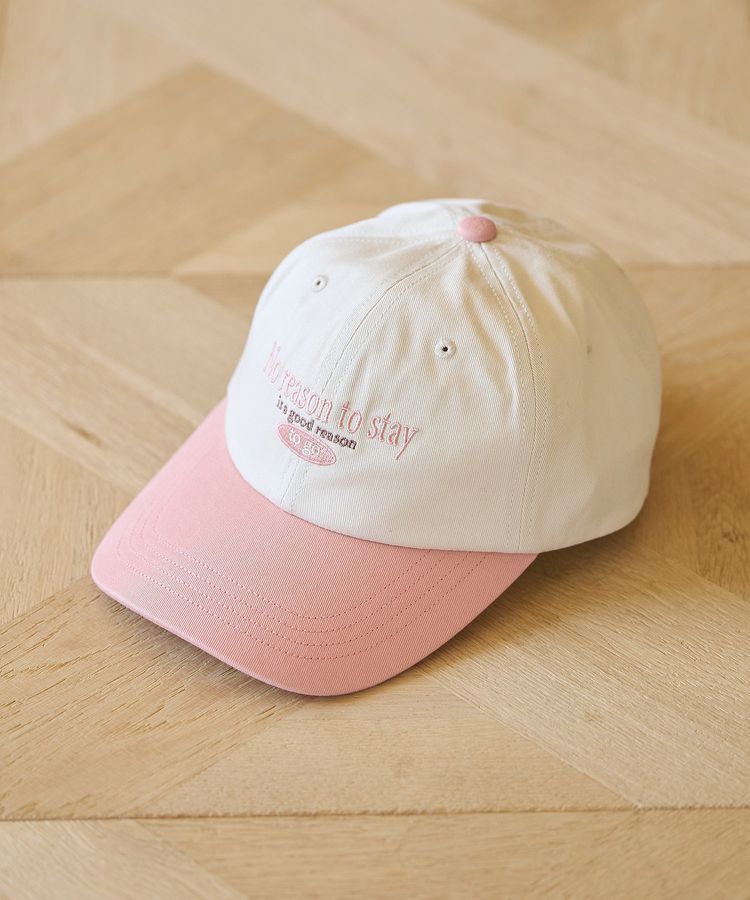 earth music&ecology「ロゴ刺繍配色ツイルキャップ」|その他|Ivory