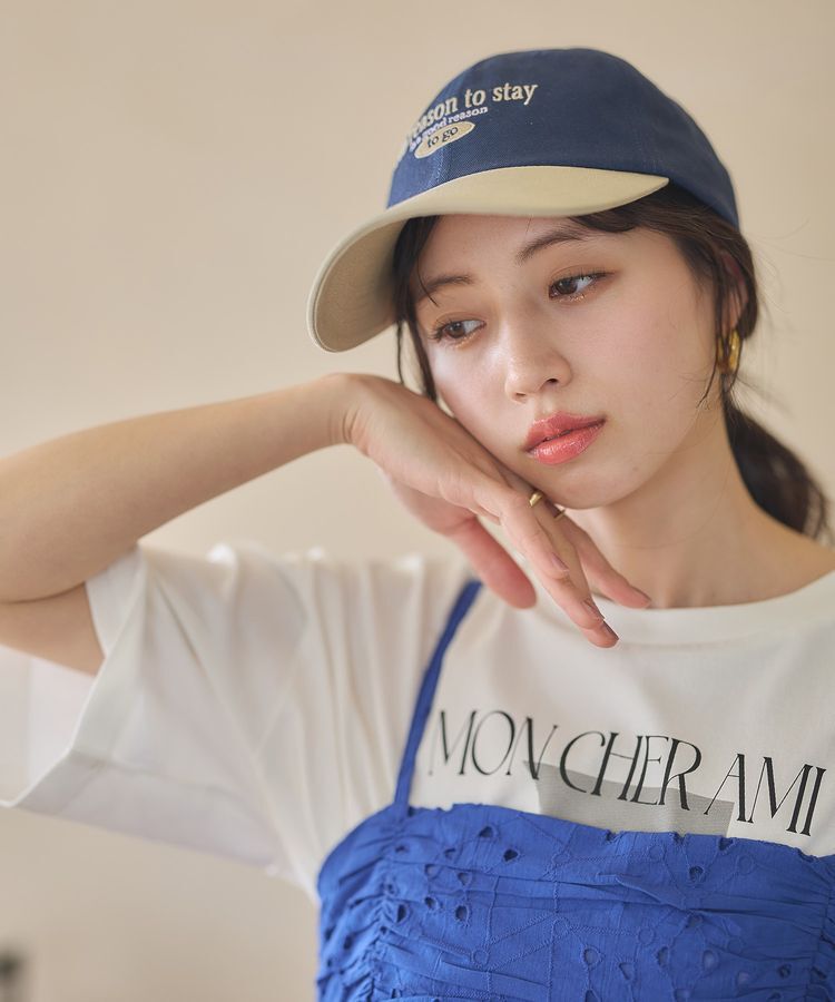 earth music&ecology「ロゴ刺繍配色ツイルキャップ」|その他|