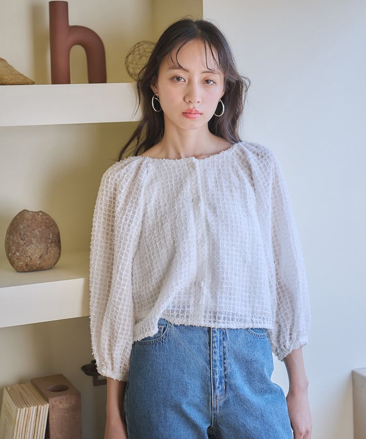 earth music&ecology「前後2wayミニフリンジブラウス」|シャツ・ブラウス|