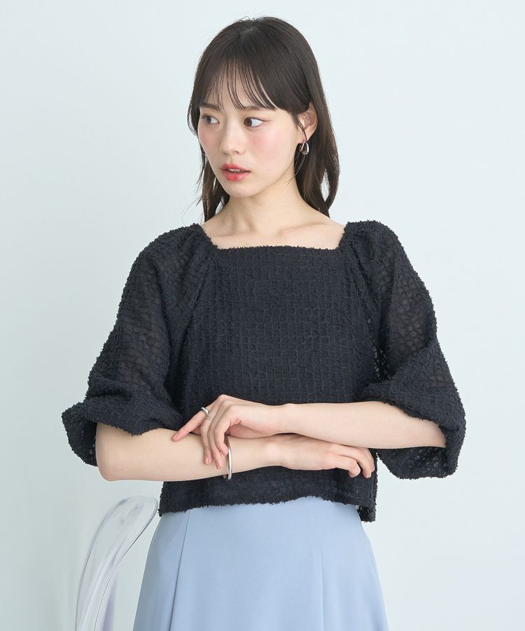 earth music&ecology「前後2wayミニフリンジブラウス」|シャツ・ブラウス|