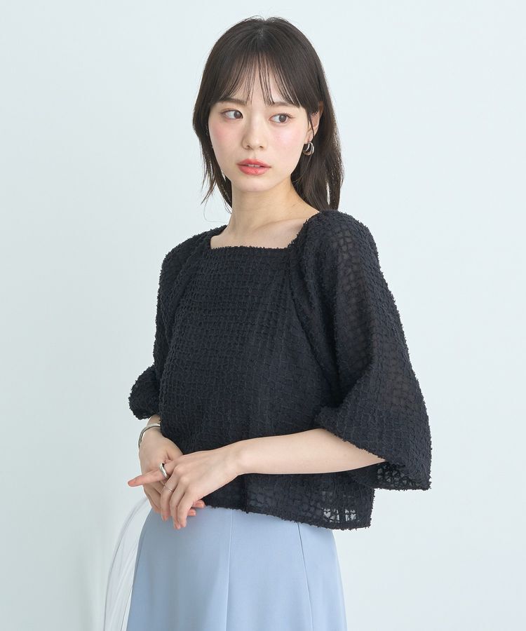 earth music&ecology「前後2wayミニフリンジブラウス」|シャツ・ブラウス|