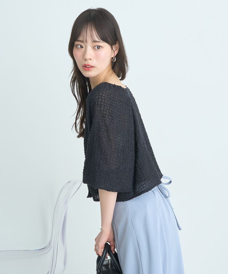 earth music&ecology「前後2wayミニフリンジブラウス」|シャツ・ブラウス|