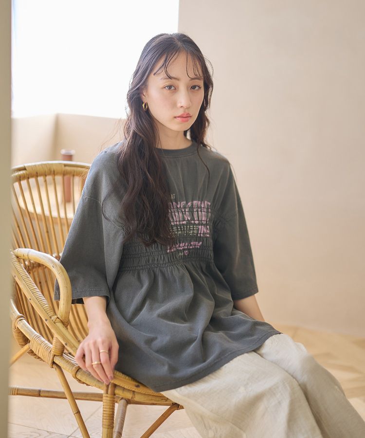earth music&ecology「ピグメントシャーリングプルオーバー」|Tシャツ・カットソー|