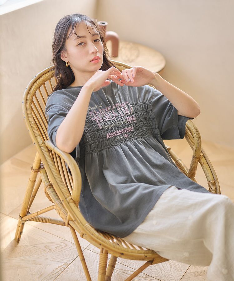earth music&ecology「ピグメントシャーリングプルオーバー」|Tシャツ・カットソー|