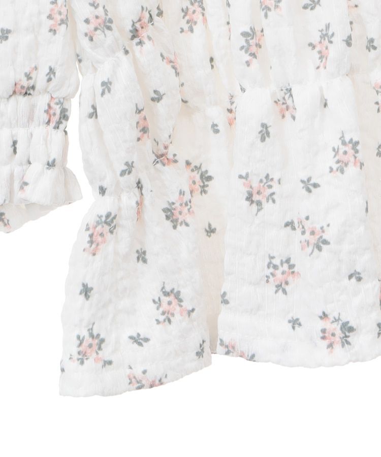 earth music&ecology「花柄ポコポコシャーリングトップス」|Tシャツ・カットソー|