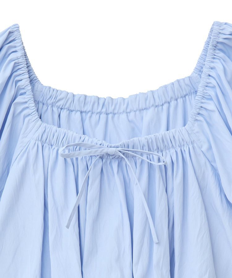 earth music&ecology「スクエアフロントリボンブラウス」|シャツ・ブラウス|