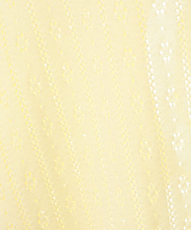 earth music&ecology「透かし編みフロントリボンカーディガン」|カーディガン|