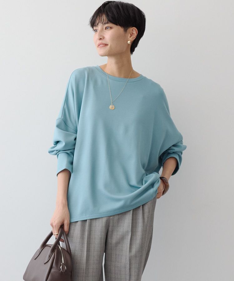 AMERICAN HOLIC「抗菌防臭ライトポンチコクーンカットプルオーバー」|Tシャツ・カットソー|サックスブルー
