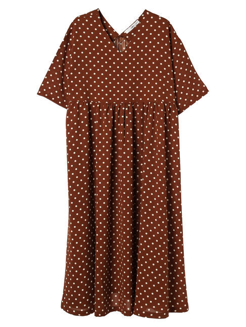 Green Parks「・novem9　ドットpt　Aラインワンピース」|ワンピース|