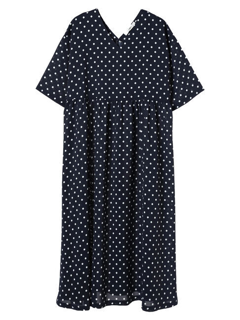 Green Parks「・novem9　ドットpt　Aラインワンピース」|ワンピース|