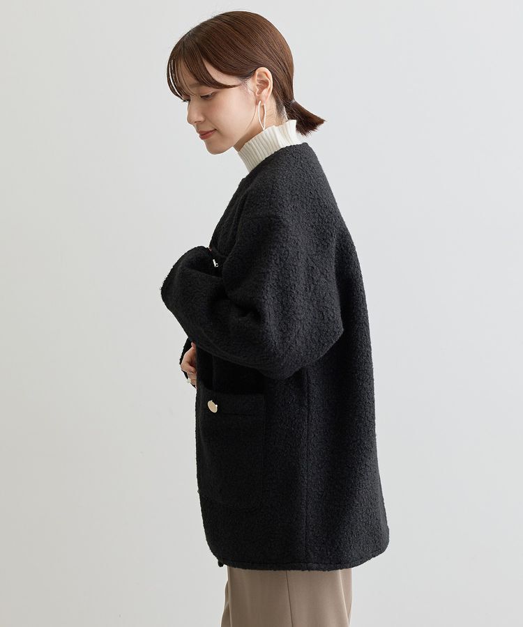 Green Parks「ノーカラーZIPジャコット」|ブルゾン・スタジャン|