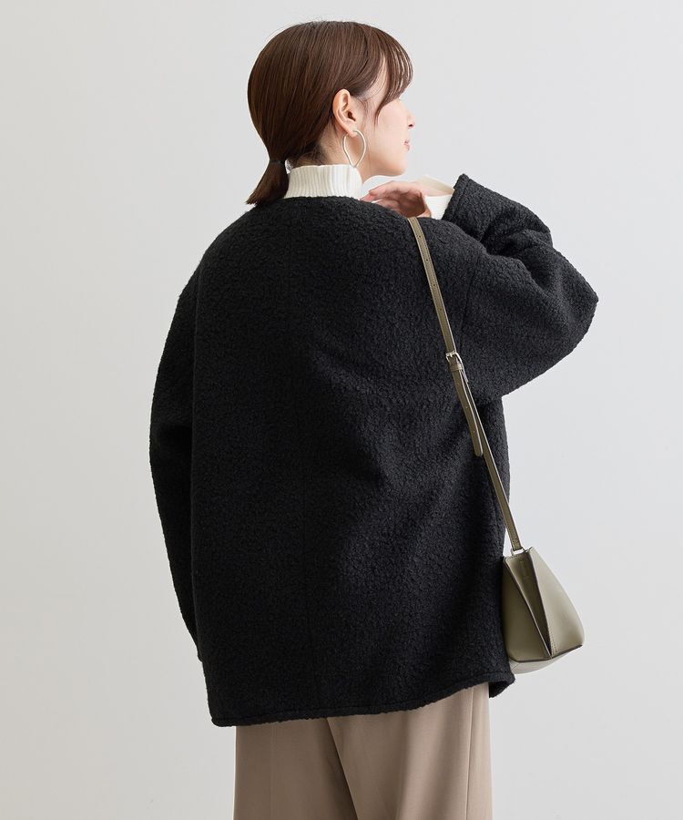 Green Parks「ノーカラーZIPジャコット」|ブルゾン・スタジャン|