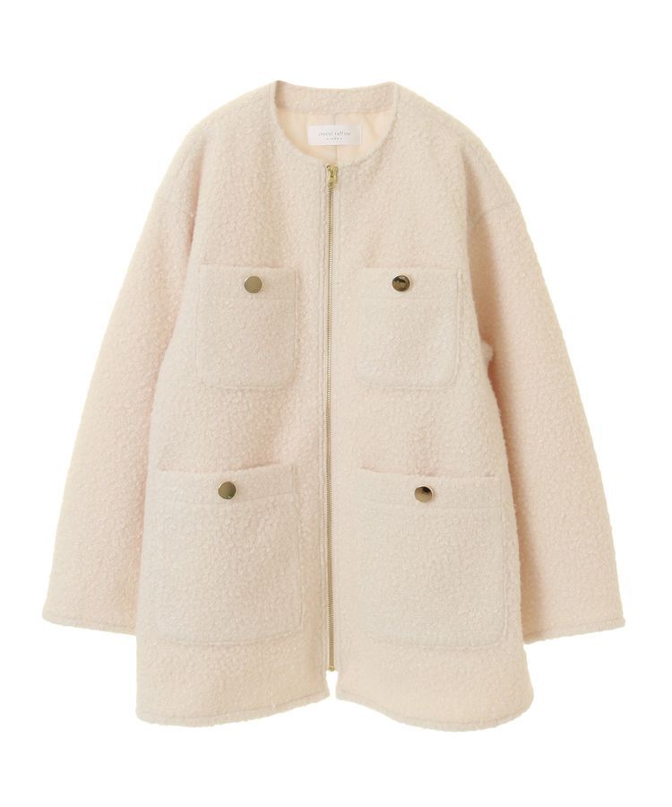 Green Parks「ノーカラーZIPジャコット」|ブルゾン・スタジャン|