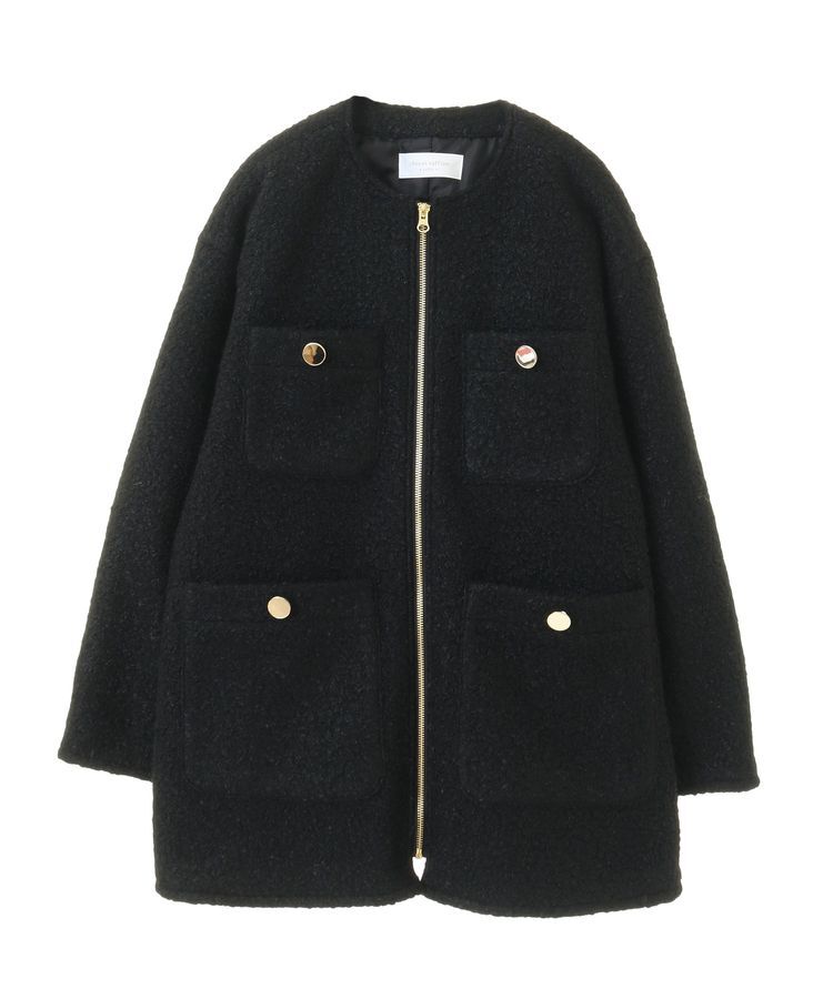 Green Parks「ノーカラーZIPジャコット」|ブルゾン・スタジャン|