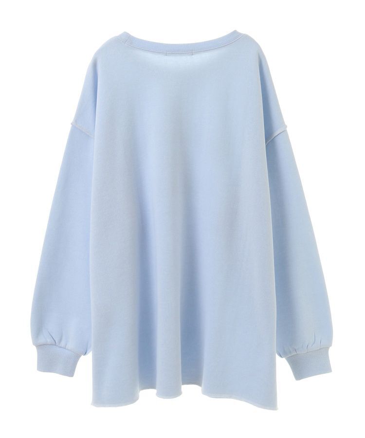 Green Parks「裏起毛配色ステッチロゴチュニック」|スウェット・ジャージ|