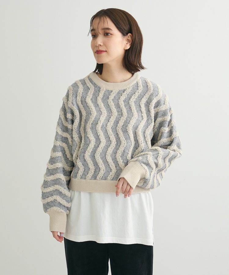 Green Parks「・ELENCARE DUE ブークレナミナミニット」|ニット・セーター|