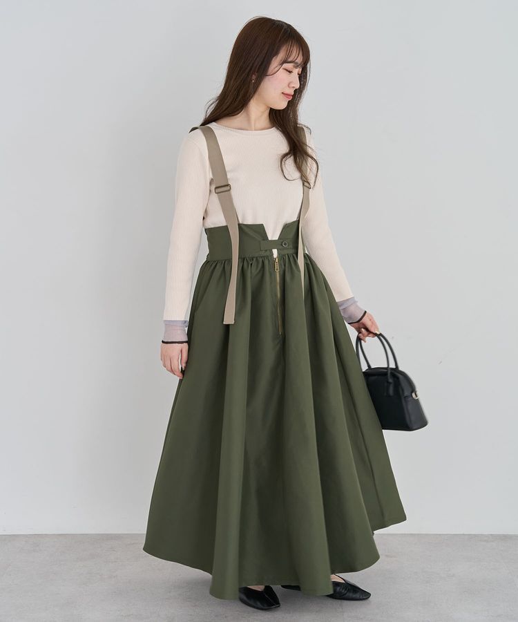 Green Parks「・DOUBLE FLAGS サスペンダーミリタリースカート」|スカート|