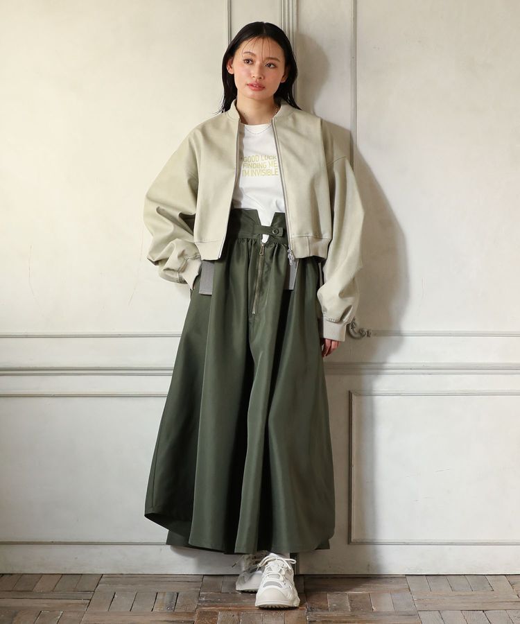 Green Parks「・DOUBLE FLAGS サスペンダーミリタリースカート」|スカート|
