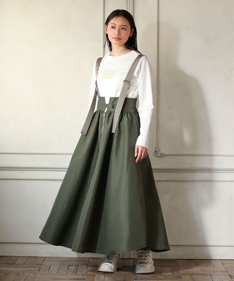 Green Parks「・DOUBLE FLAGS サスペンダーミリタリースカート」|スカート|