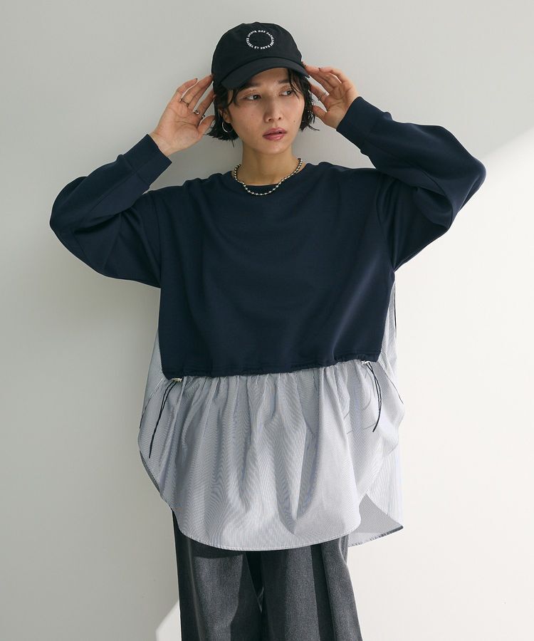 Green Parks「ダンボールドッキングチュニック」|Tシャツ・カットソー|