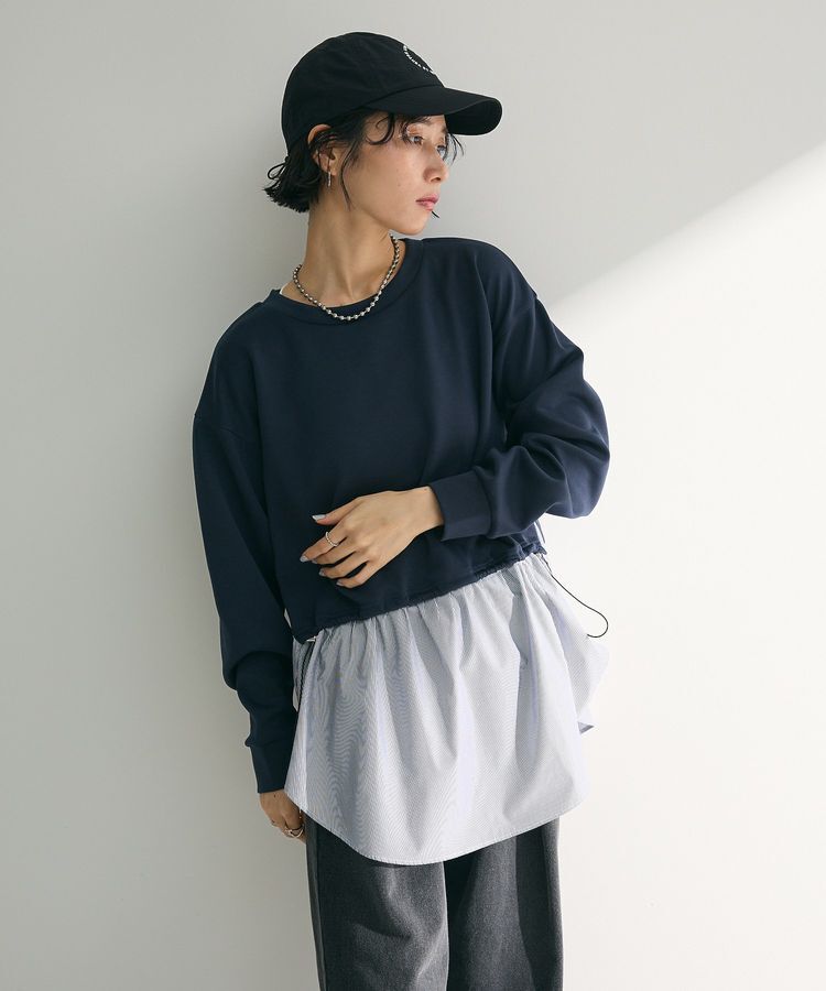 Green Parks「ダンボールドッキングチュニック」|Tシャツ・カットソー|