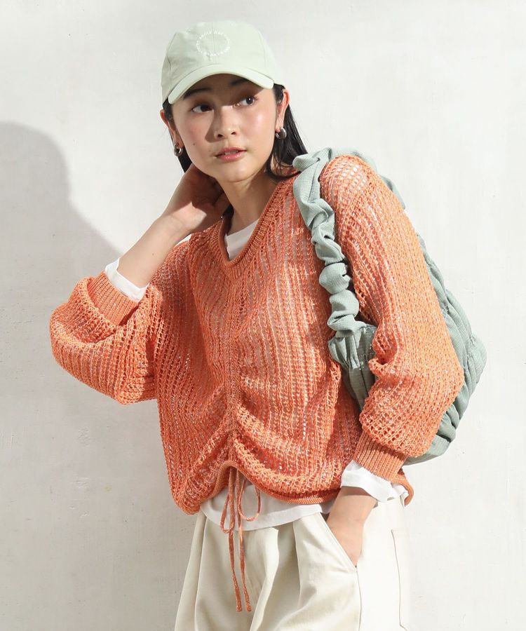 armonia「SET2点２wayシャーリングニット+インナー」|ニット・セーター|Orange