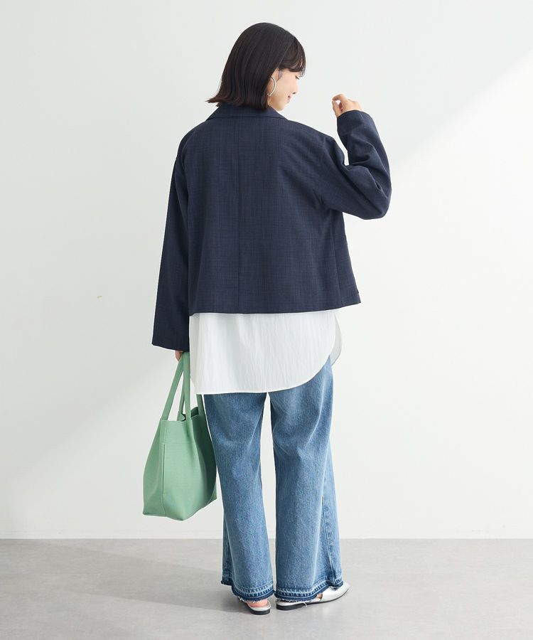 Green Parks「イージーケア比翼フライヨークチュニック」|シャツ・ブラウス|