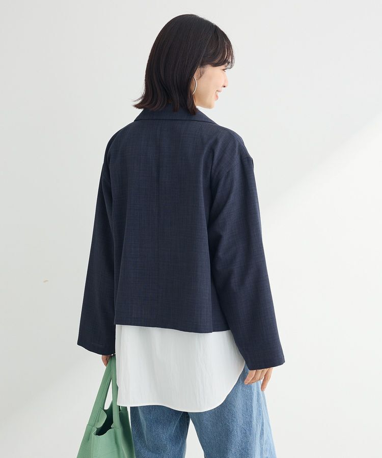 Green Parks「イージーケア比翼フライヨークチュニック」|シャツ・ブラウス|