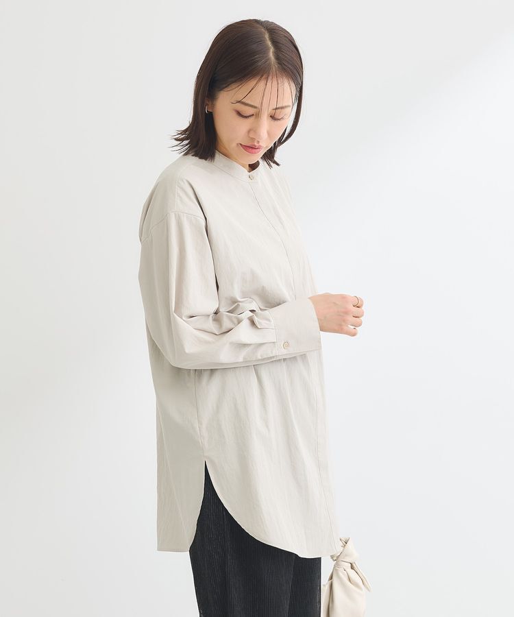 Green Parks「イージーケア比翼フライヨークチュニック」|シャツ・ブラウス|