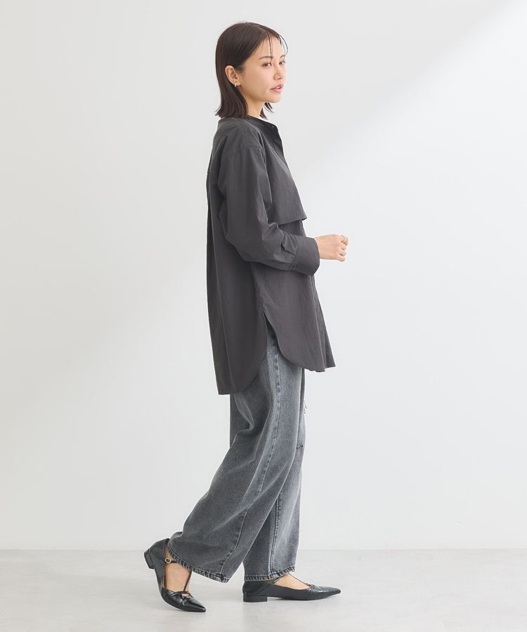 Green Parks「イージーケア比翼フライヨークチュニック」|シャツ・ブラウス|