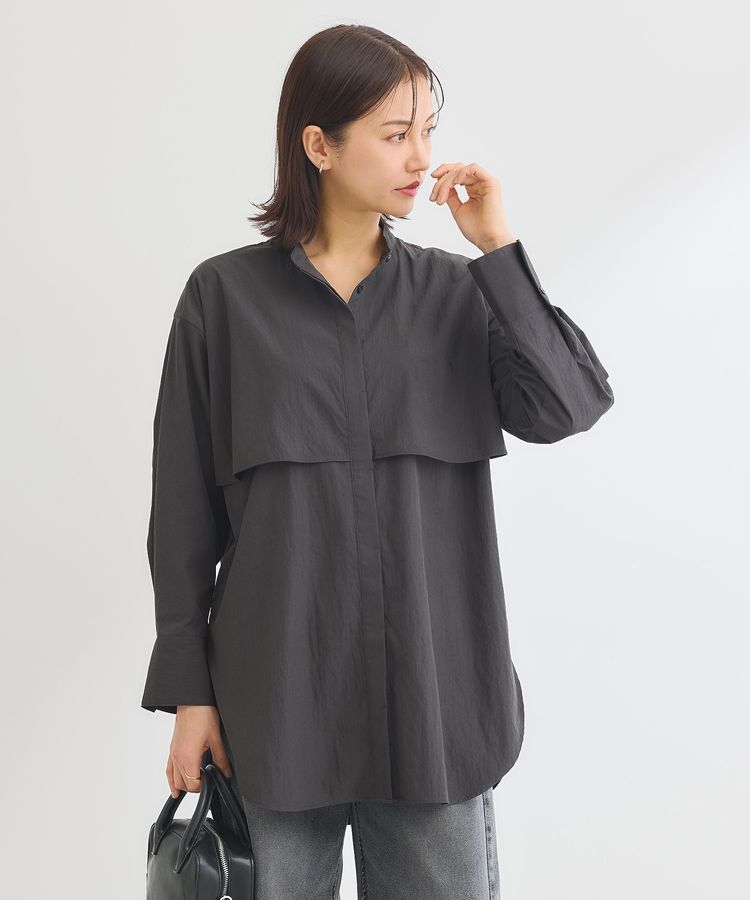 Green Parks「イージーケア比翼フライヨークチュニック」|シャツ・ブラウス|