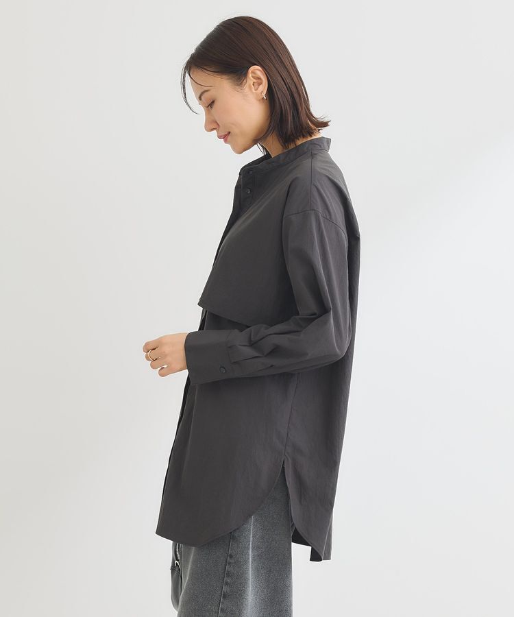 Green Parks「イージーケア比翼フライヨークチュニック」|シャツ・ブラウス|