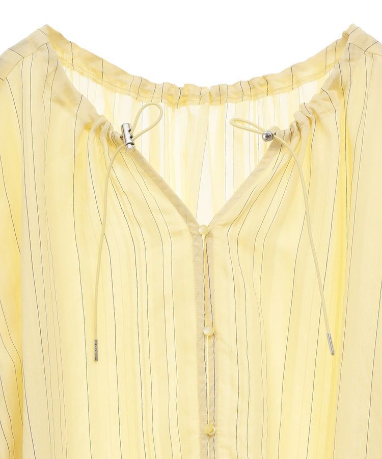 Green Parks「ドロストネックシアーストライプチュニック」|シャツ・ブラウス|