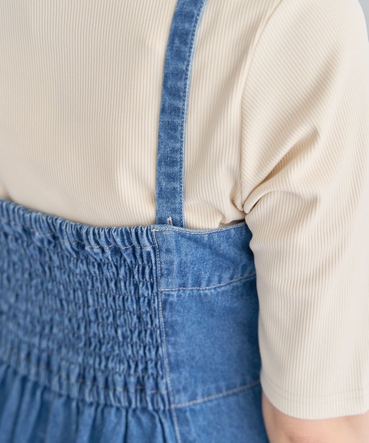 Green Parks「・ELENCARE DUE デニムW-ZIPジャンスカ」|ジャンパースカート|