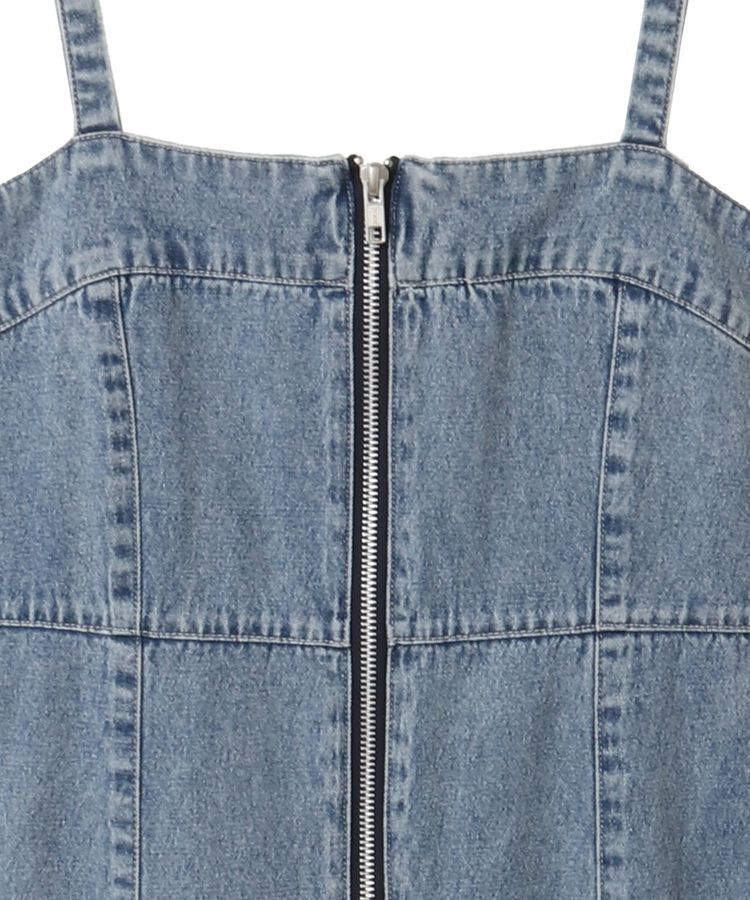 Green Parks「・ELENCARE DUE デニムW-ZIPジャンスカ」|ジャンパースカート|