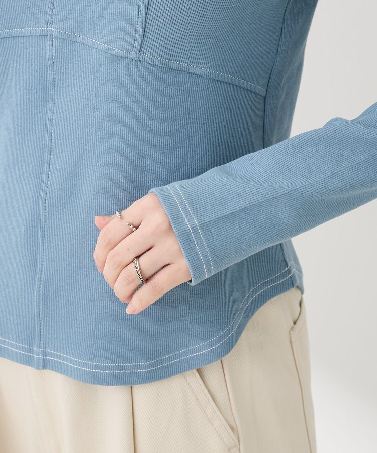 Green Parks「・SUGAR SPOON ビスチェラインリブロンTEE」|Tシャツ・カットソー|