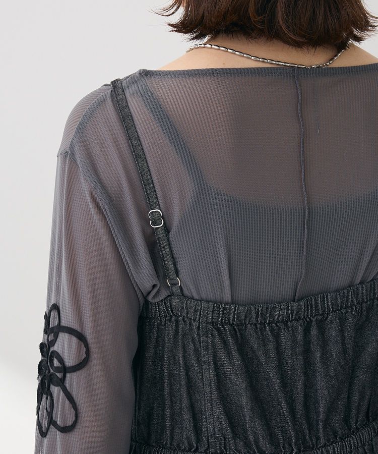 Green Parks「・SUGAR SPOON コルセットデニムキャミワンピ」|ワンピース|