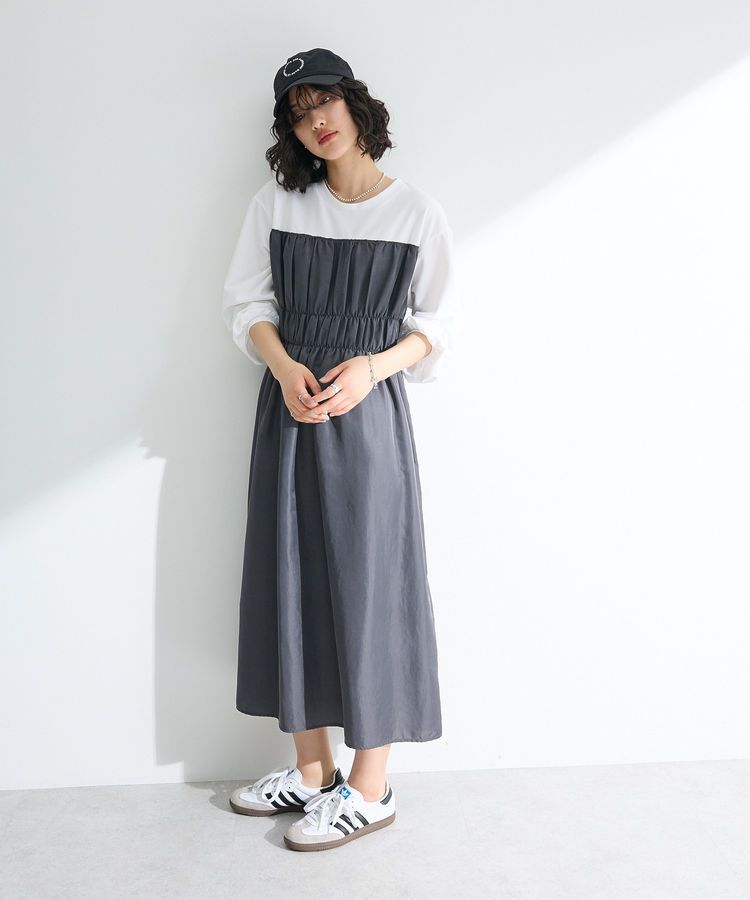 Green Parks「シャーリングドッキングワンピース」|ワンピース|