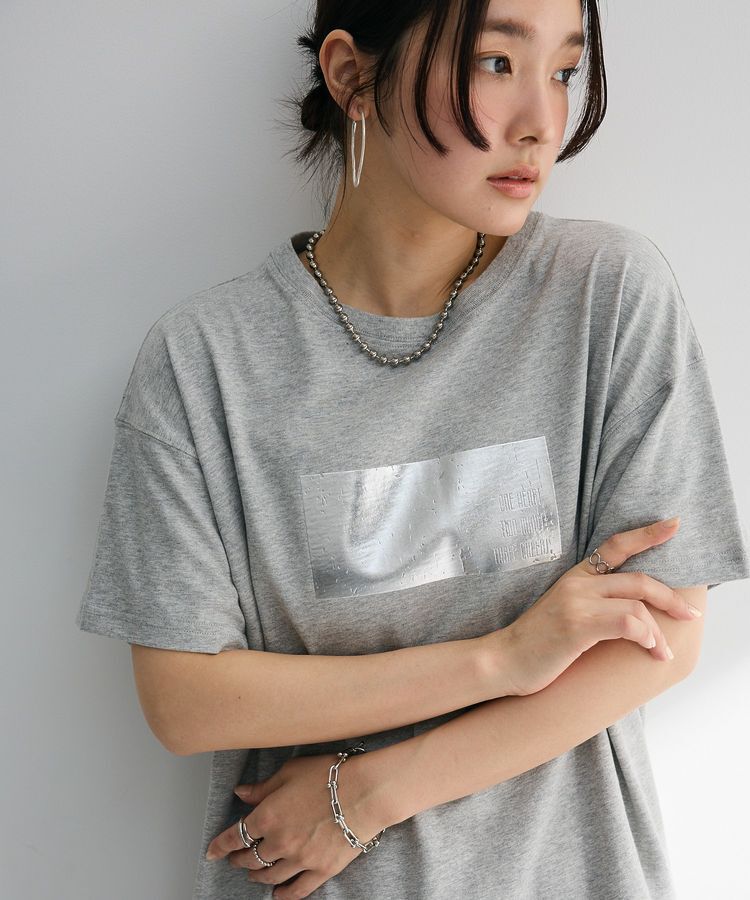 Green Parks「・ELENCARE DUE 箔プリントTEE」|Tシャツ・カットソー|