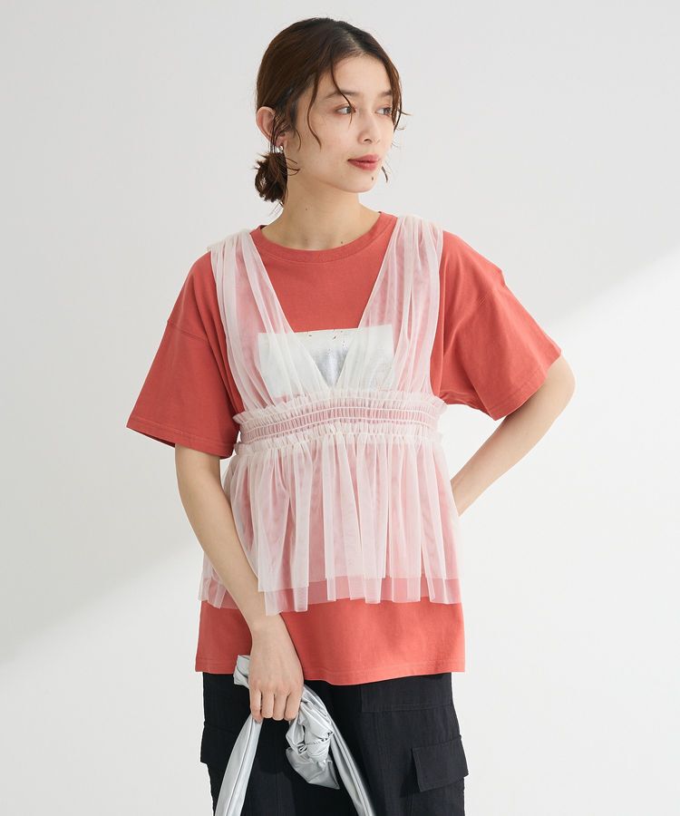 Green Parks「・ELENCARE DUE 箔プリントTEE」|Tシャツ・カットソー|